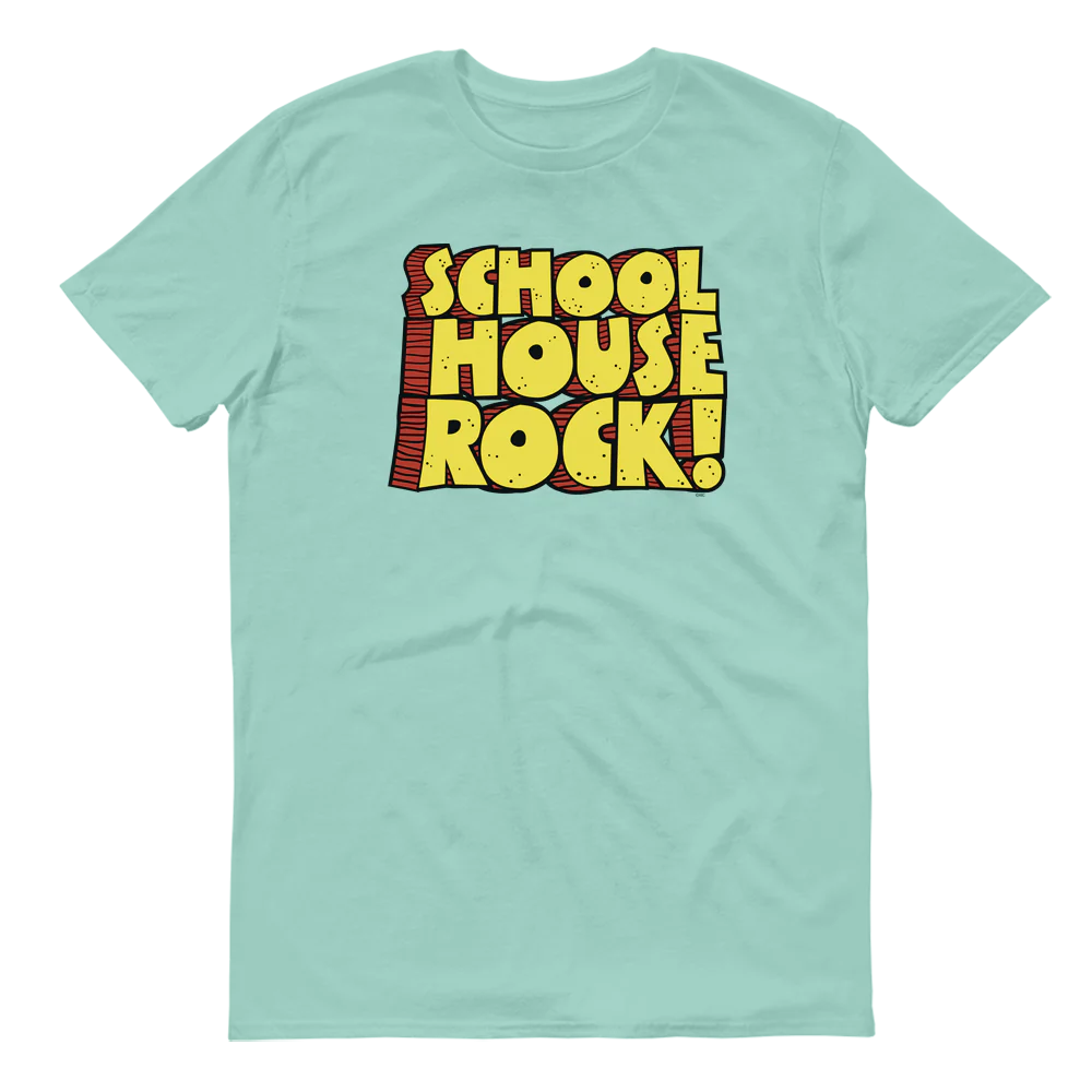 Schoolhouse Rock! Logo Adult Short Sleeve T-Shirt - Image 4