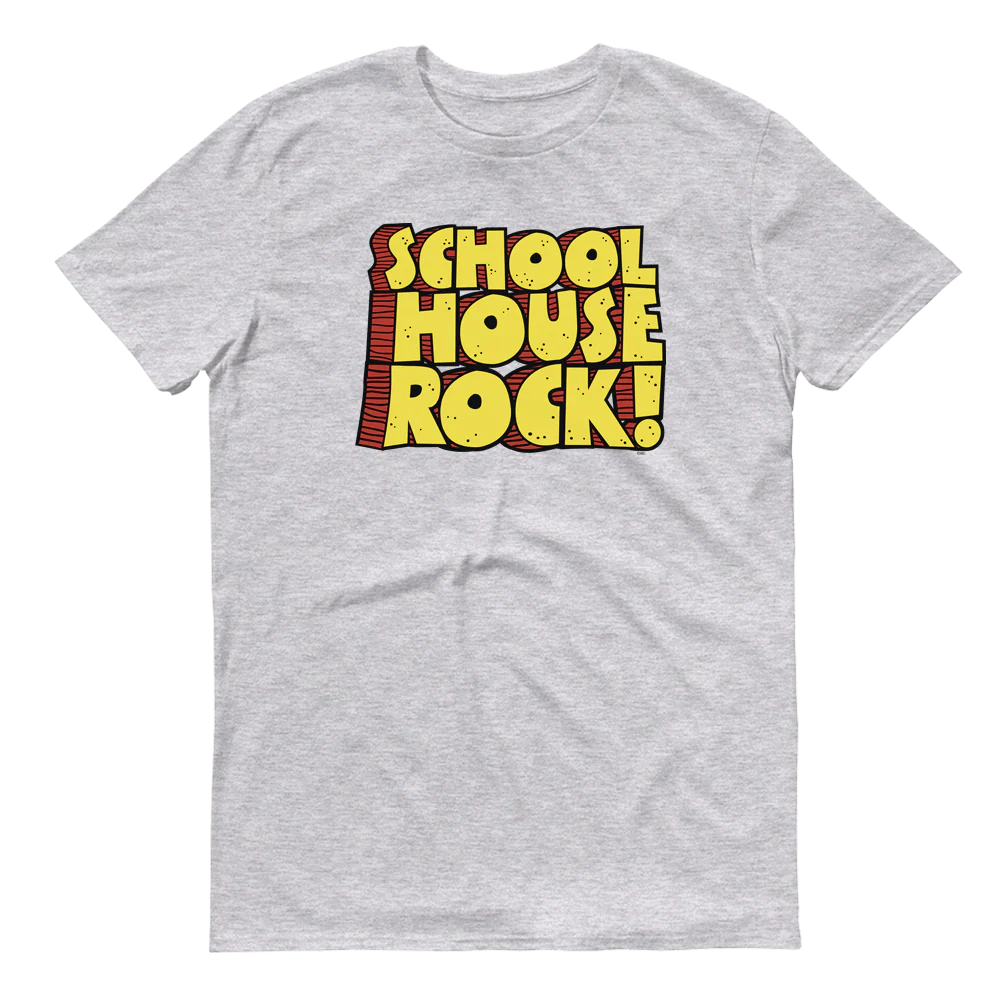 Schoolhouse Rock! Logo Adult Short Sleeve T-Shirt - Image 5