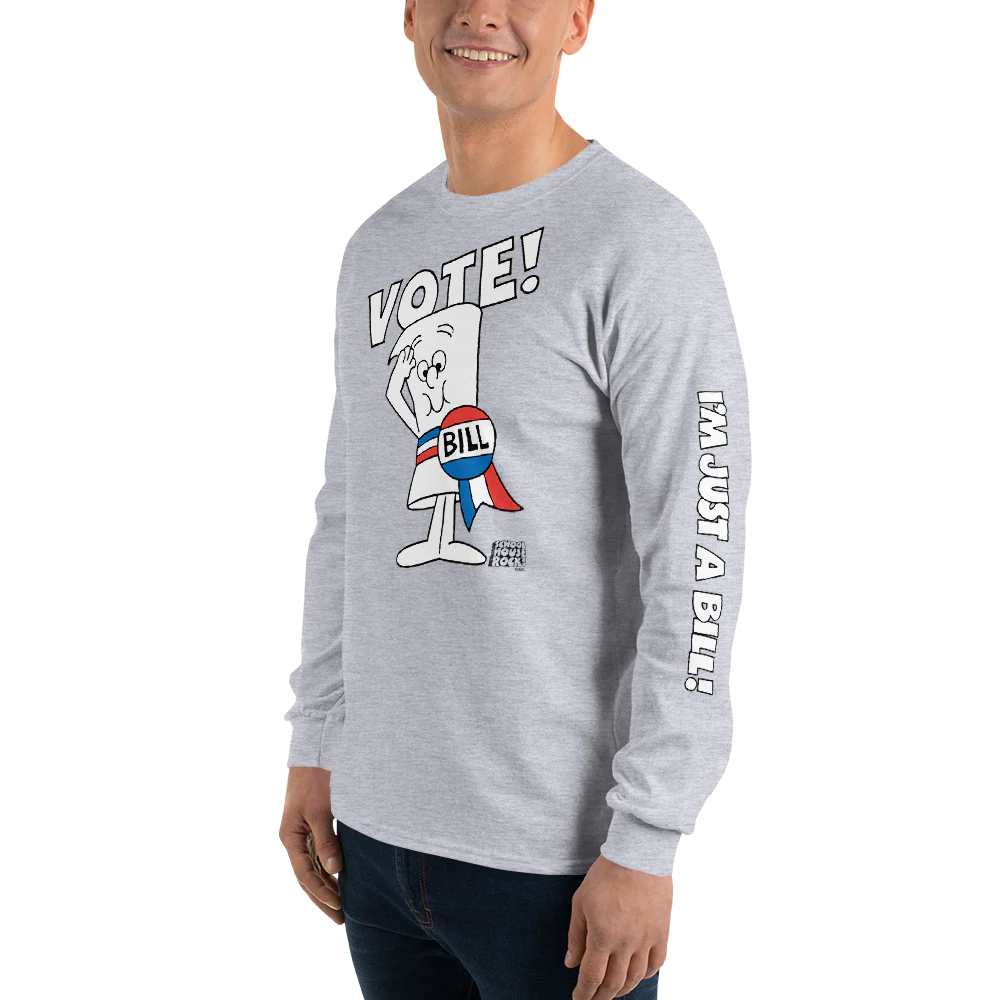 Schoolhouse Rock! Vote Adult Long Sleeve T-Shirt - Image 3