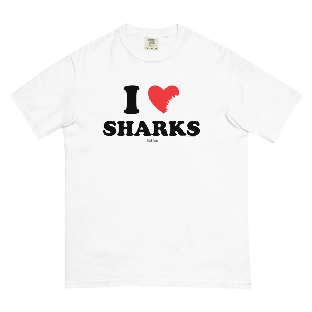 Shark Tank I Heart Sharks Comfort Colors T-Shirt