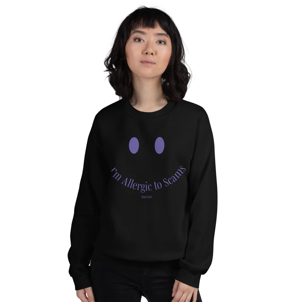 Shark Tank I'm Allergic to Scams Crewneck Sweatshirt - Image 3