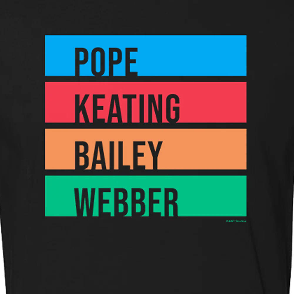 TGIT Black Leads Color Block Adult Short Sleeve T-Shirt - Image 2