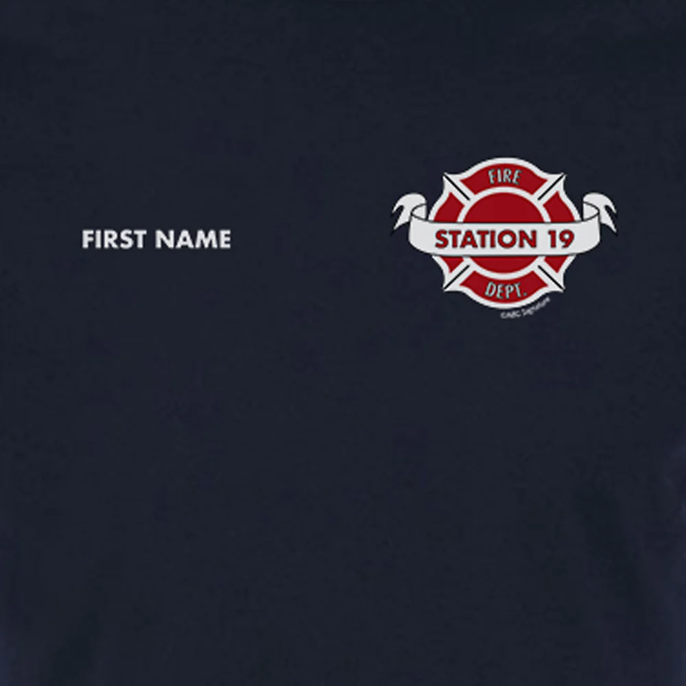 Station 19 Firehouse Personalized Adult Short Sleeve T-Shirt - Image 2