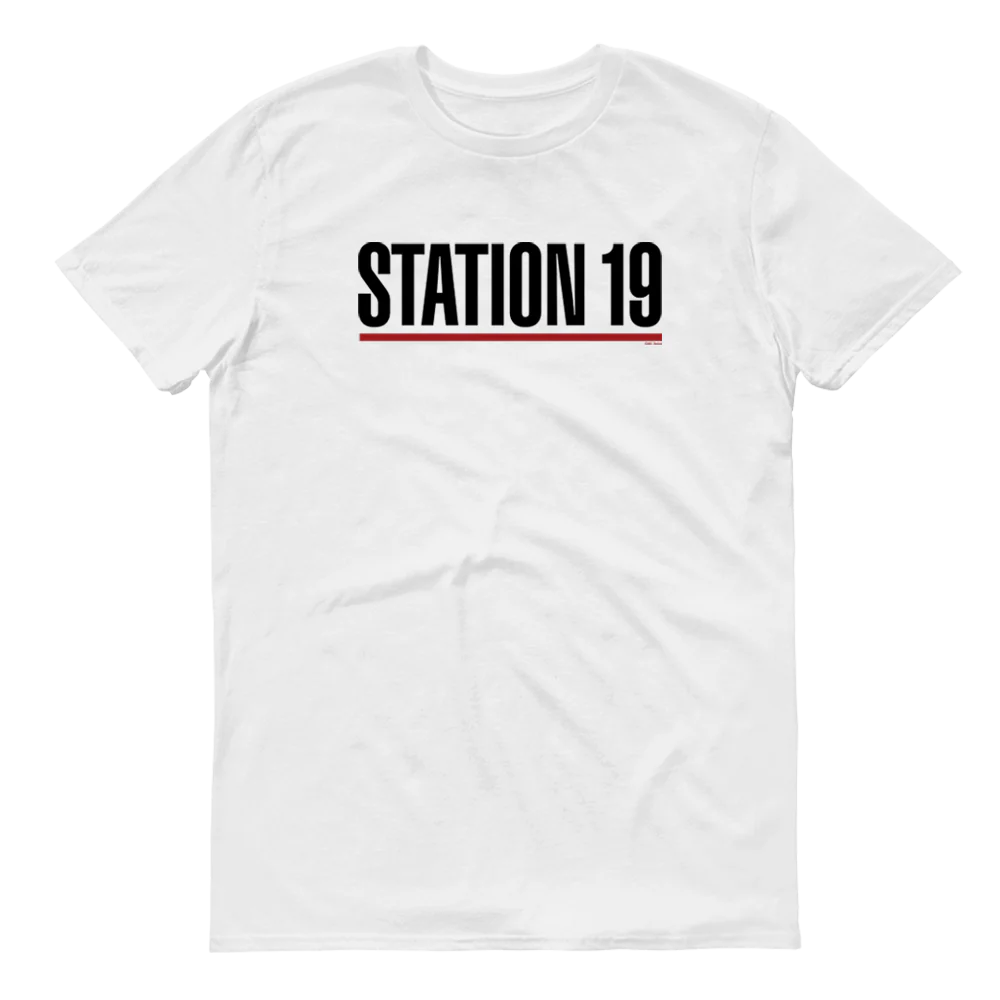 Station 19 Logo Adult Short Sleeve T-Shirt - Image 3