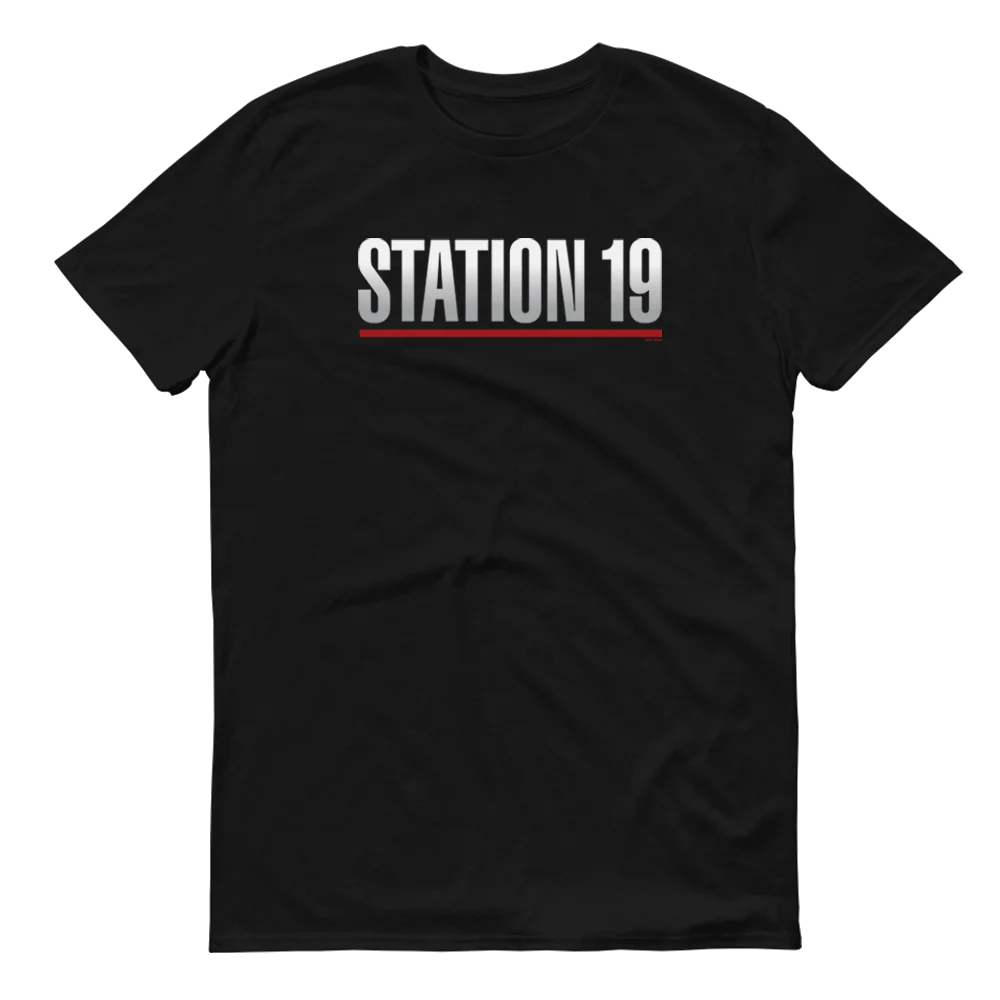 Station 19 Logo Adult Short Sleeve T-Shirt - Image 4