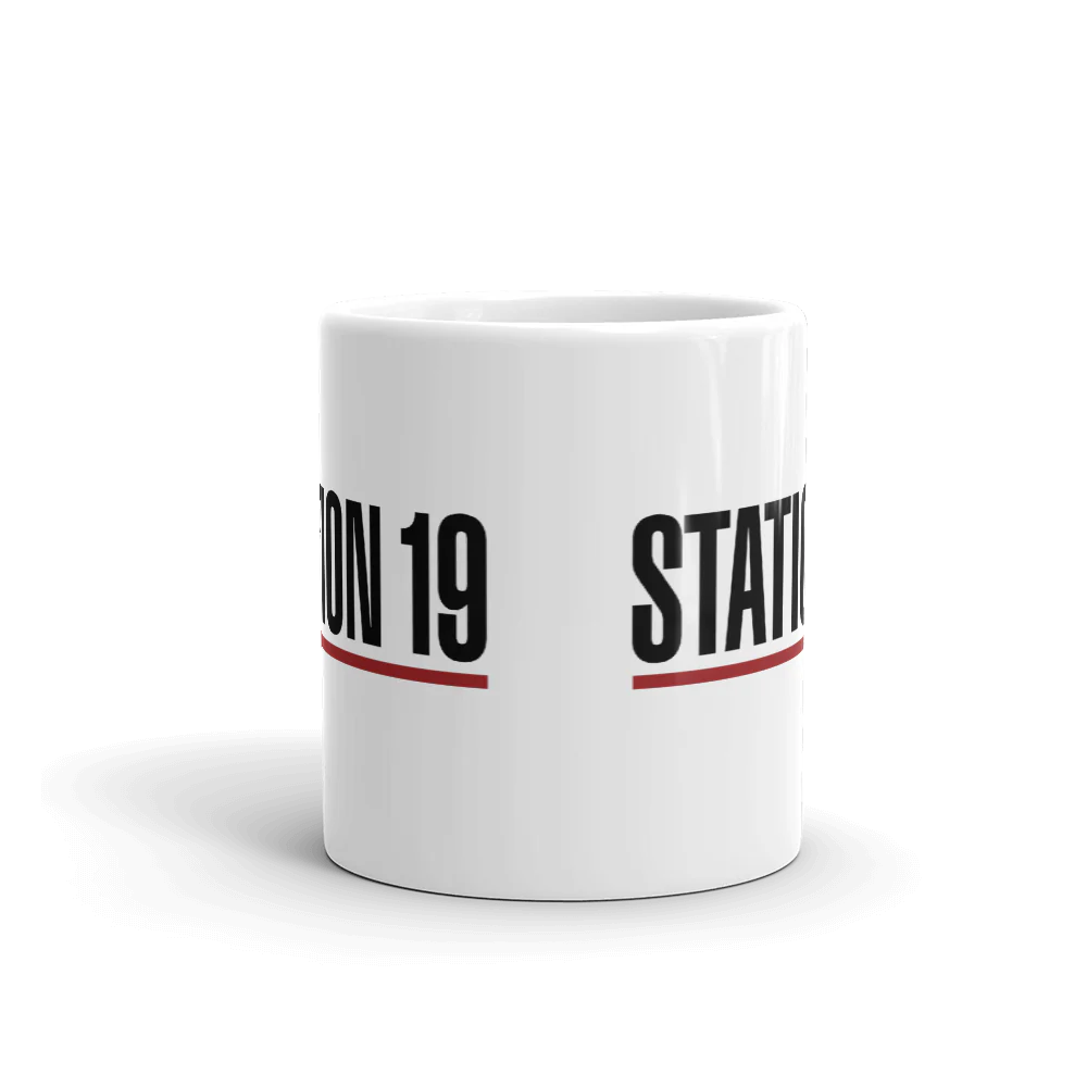 Station 19 Logo White Mug - Image 4