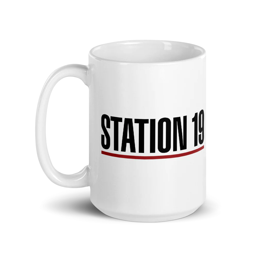Station 19 Logo White Mug - Image 6