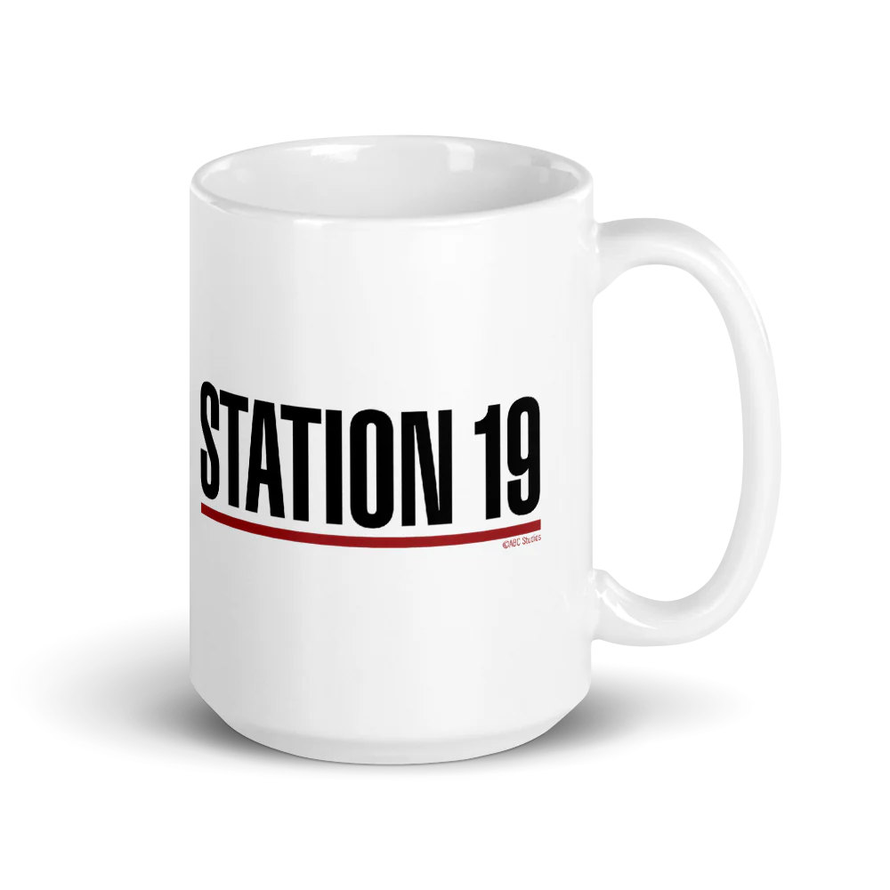 Station 19 Logo White Mug - Image 8