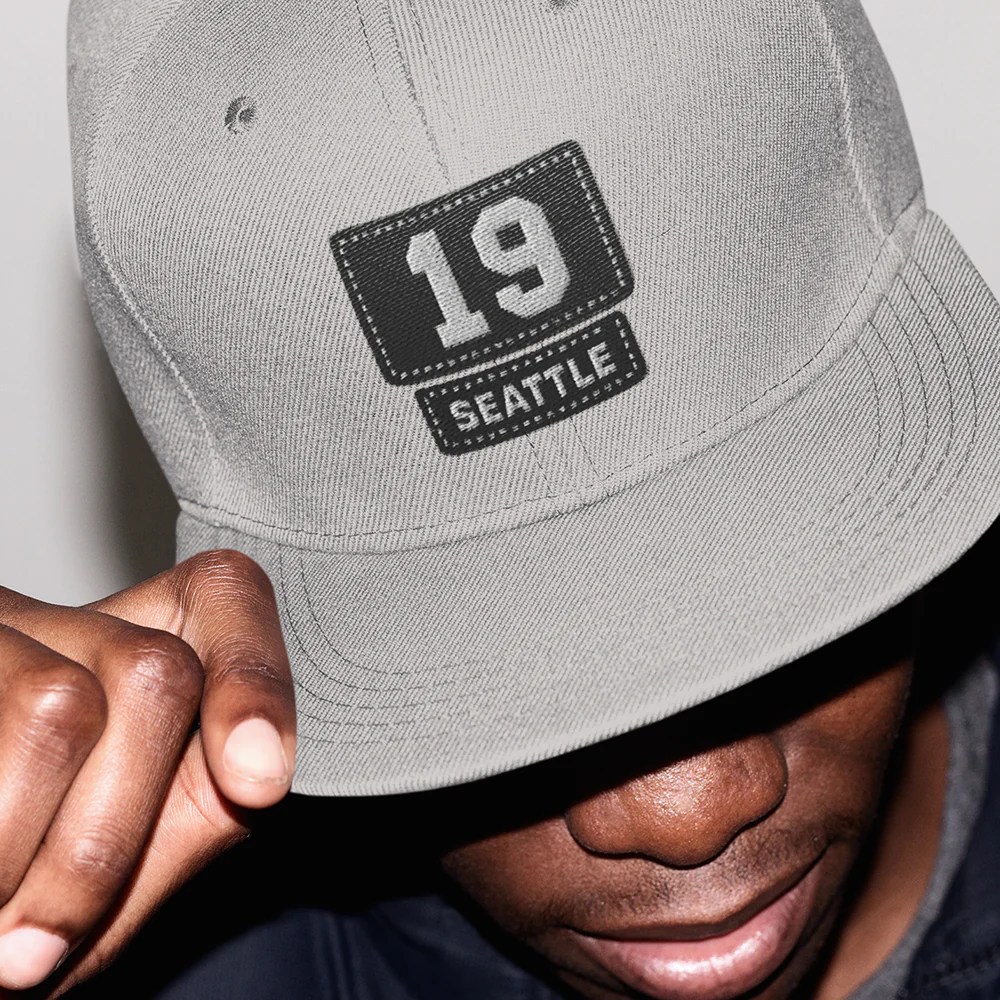 Station 19 Seattle Embroidered Flat Bill Hat - Image 3