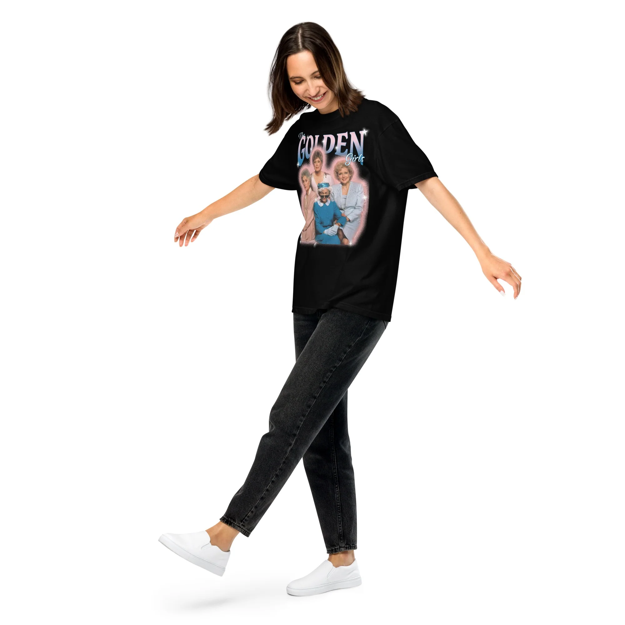 The Golden Girls 90's Heart Throb Heavyweight Adult Short Sleeve T-Shirt - Image 3