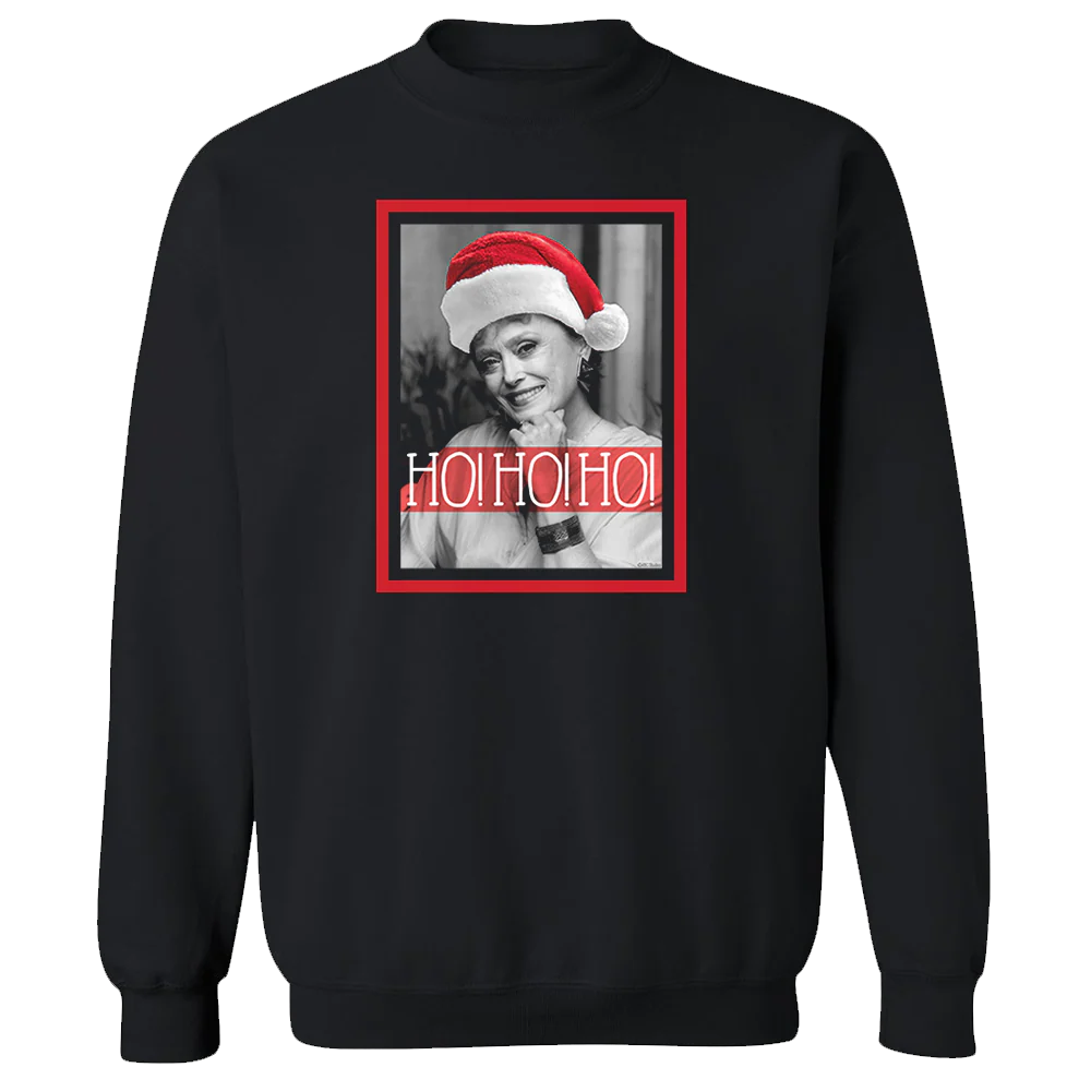 The Golden Girls Blanche Ho Ho Ho Fleece Crewneck Sweatshirt - Image 3