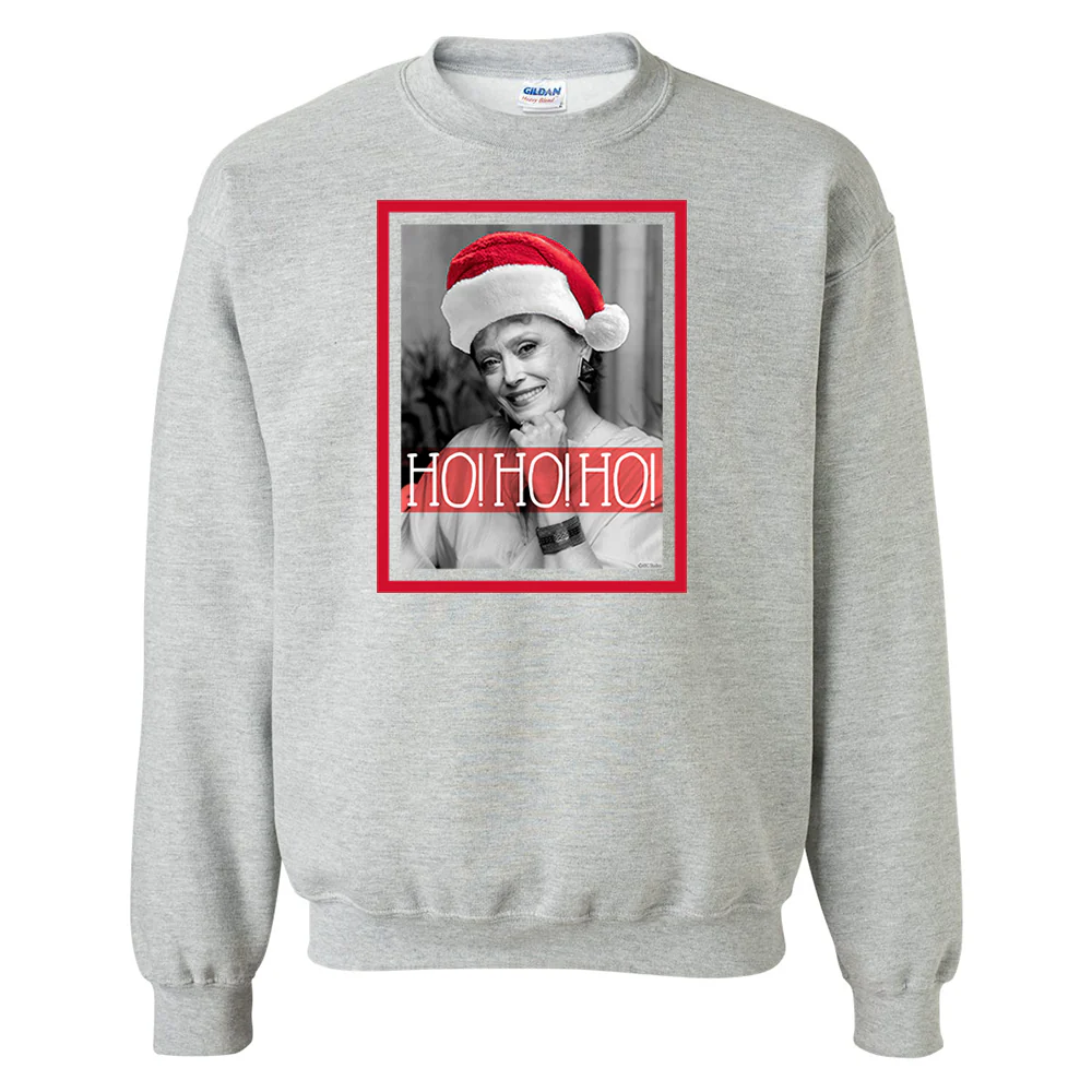 The Golden Girls Blanche Ho Ho Ho Fleece Crewneck Sweatshirt - Image 4
