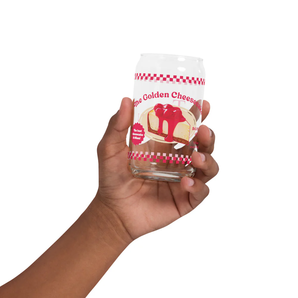 The Golden Girls Cheesecake 16 oz. Can Shaped Glass - Image 5