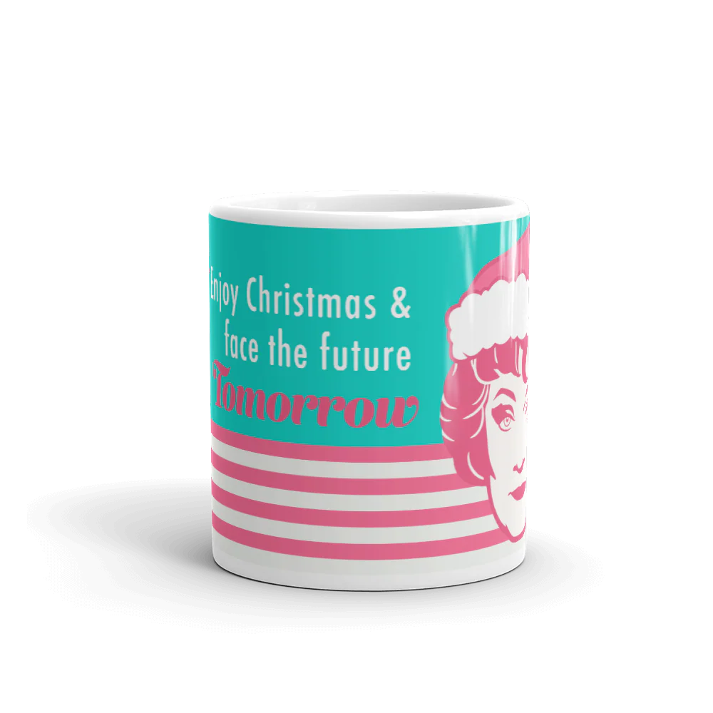 The Golden Girls Dorothy Enjoy Christmas Miami White Mug - Image 5