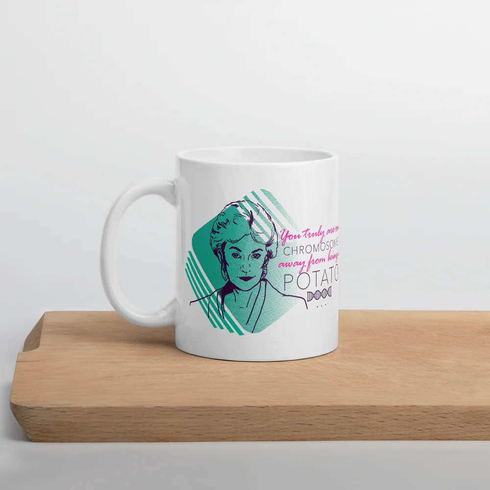 The Golden Girls Dorothy One Chromosome White Mug - Image 5