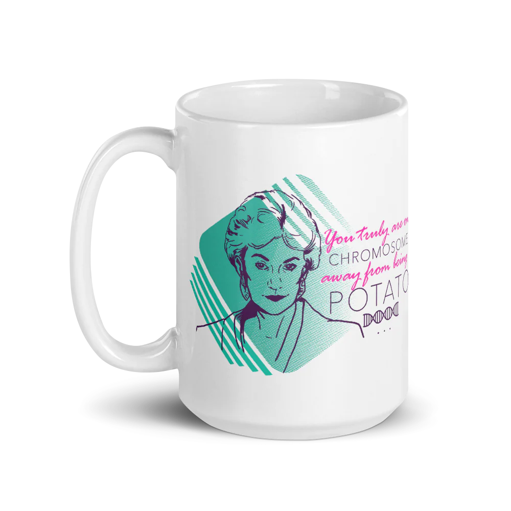 The Golden Girls Dorothy One Chromosome White Mug - Image 6