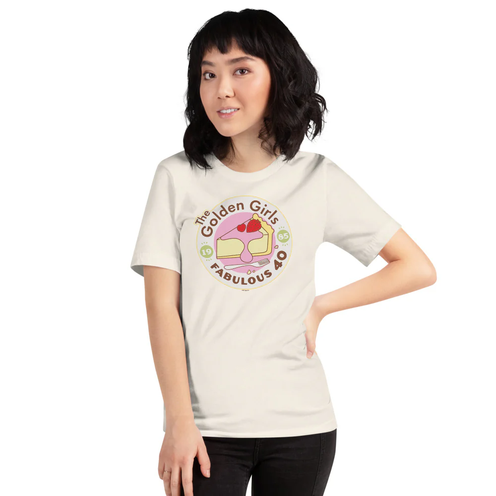 The Golden Girls Fabulous 40 Logo T-Shirt - Image 3