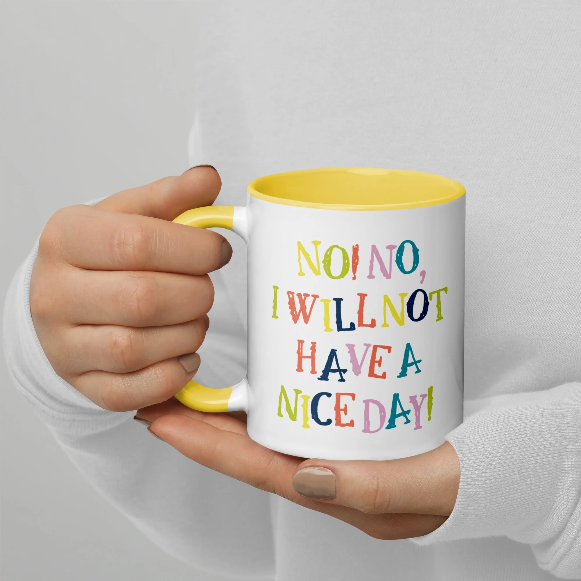 The Golden Girls No! No, I will not have a nice day! Two Tone Mug - Image 5