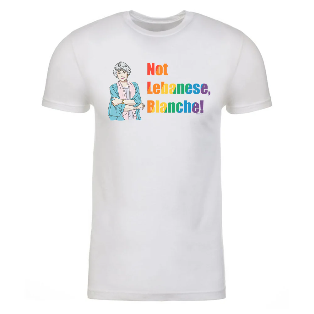 The Golden Girls Not Lebanese, Blanche! Adult Short Sleeve T-Shirt - Image 5