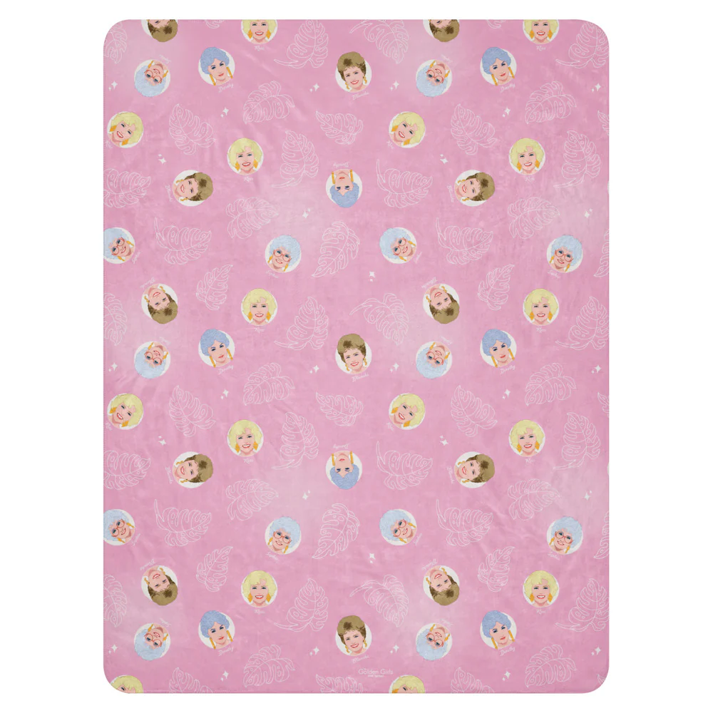 The Golden Girls Pattern Premium Sherpa Blanket - Image 7