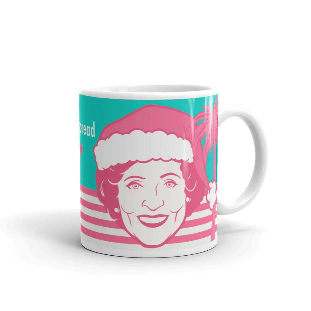 The Golden Girls Rose Christmas Cheer Miami White Mug - Image 5