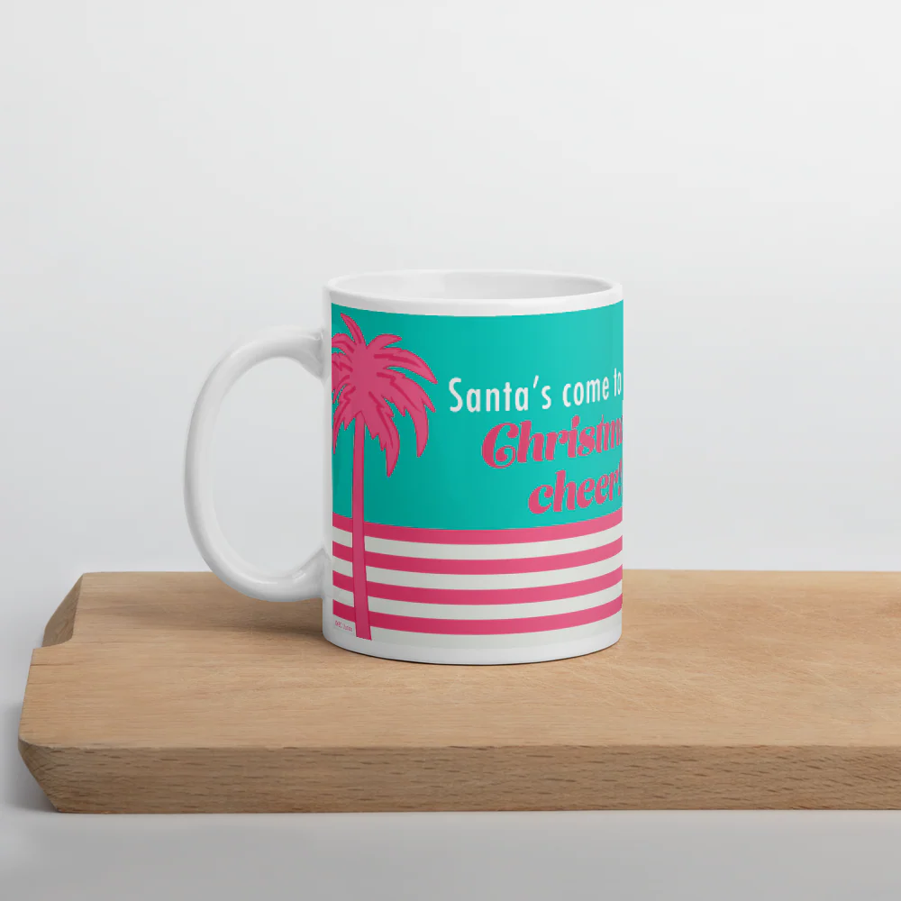 The Golden Girls Rose Christmas Cheer Miami White Mug - Image 7