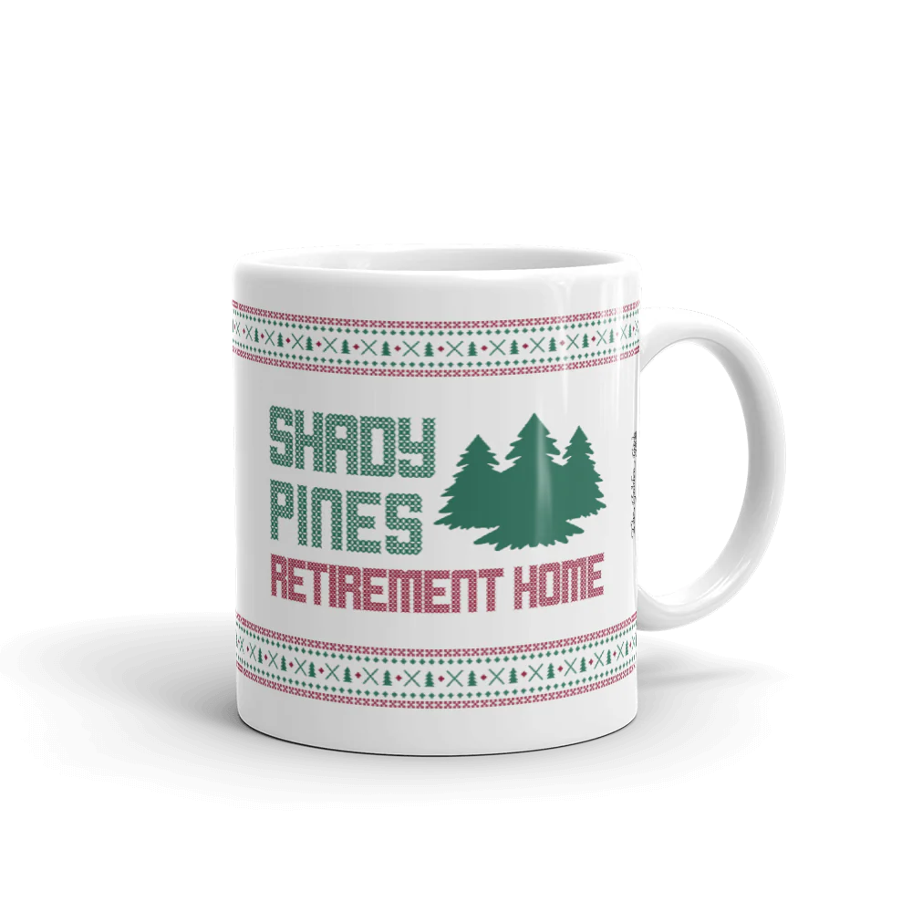 The Golden Girls Shady Pines Holiday White Mug - Image 3