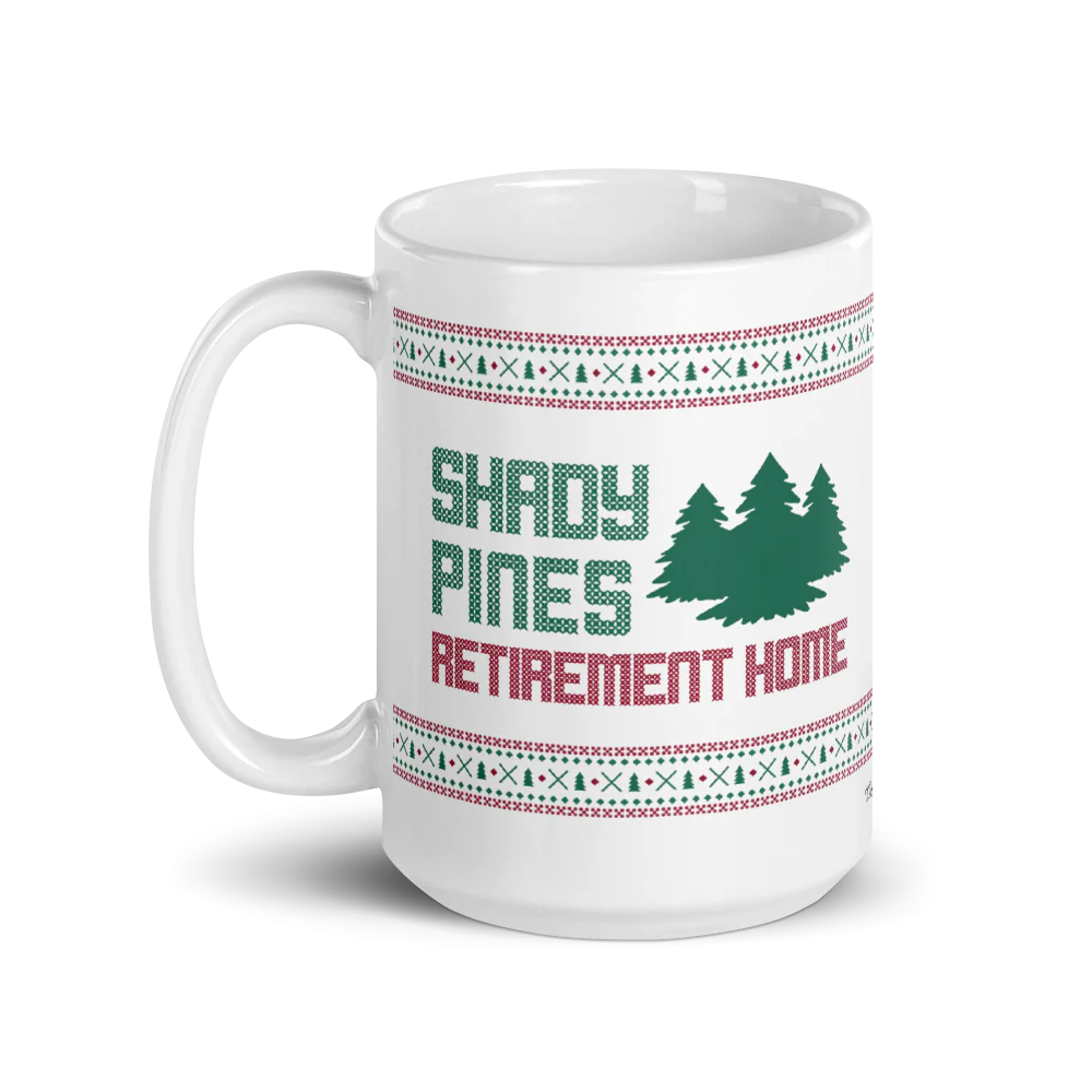 The Golden Girls Shady Pines Holiday White Mug - Image 4