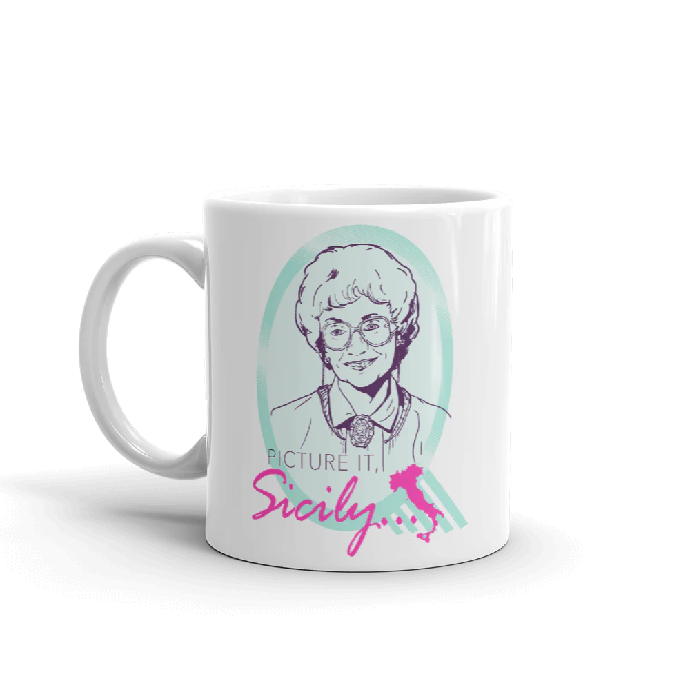 The Golden Girls Sophia Picture It Sicily White Mug - Image 3