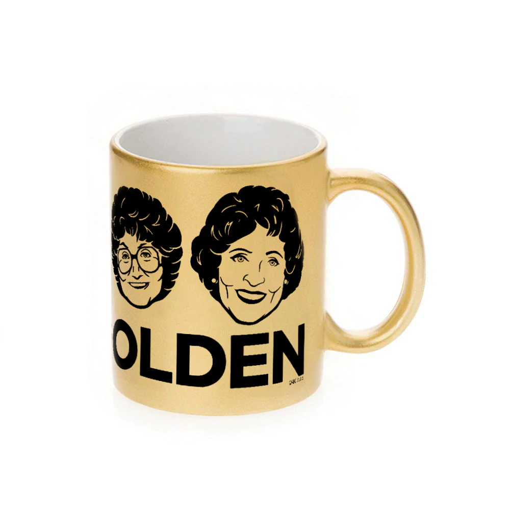 The Golden Girls Stay Golden 11 oz Gold Metallic Mug - Image 4