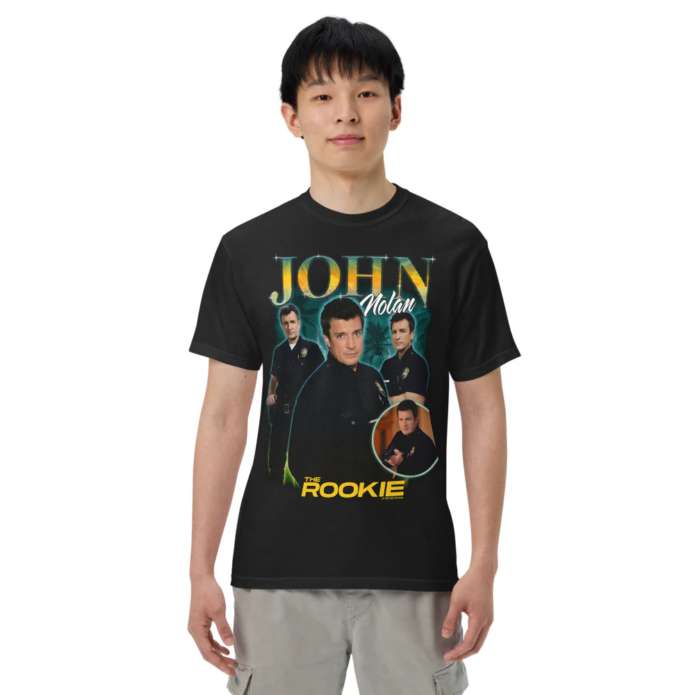 The Rookie John Nolan Heartthrob Comfort Colors T-Shirt - Image 2