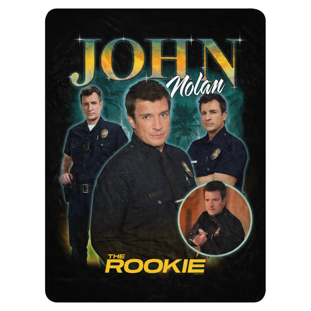 The Rookie John Nolan Heartthrob Sherpa Blanket - Image 7
