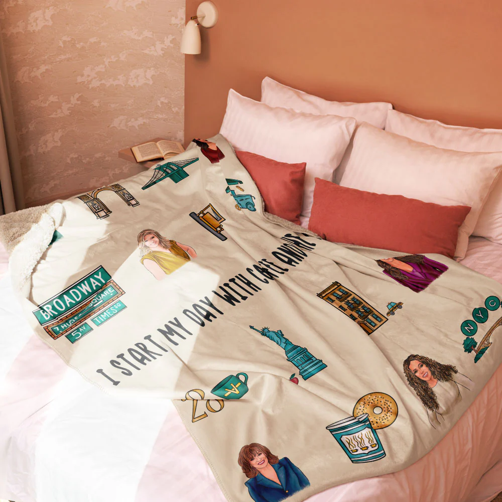 The View I Start My Day Sherpa Blanket - Image 6